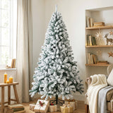 Arbre de Noël artificiel floqué de neige 183 cm