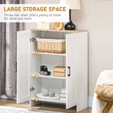 Armoire de rangement avec portes et étagère ajustable