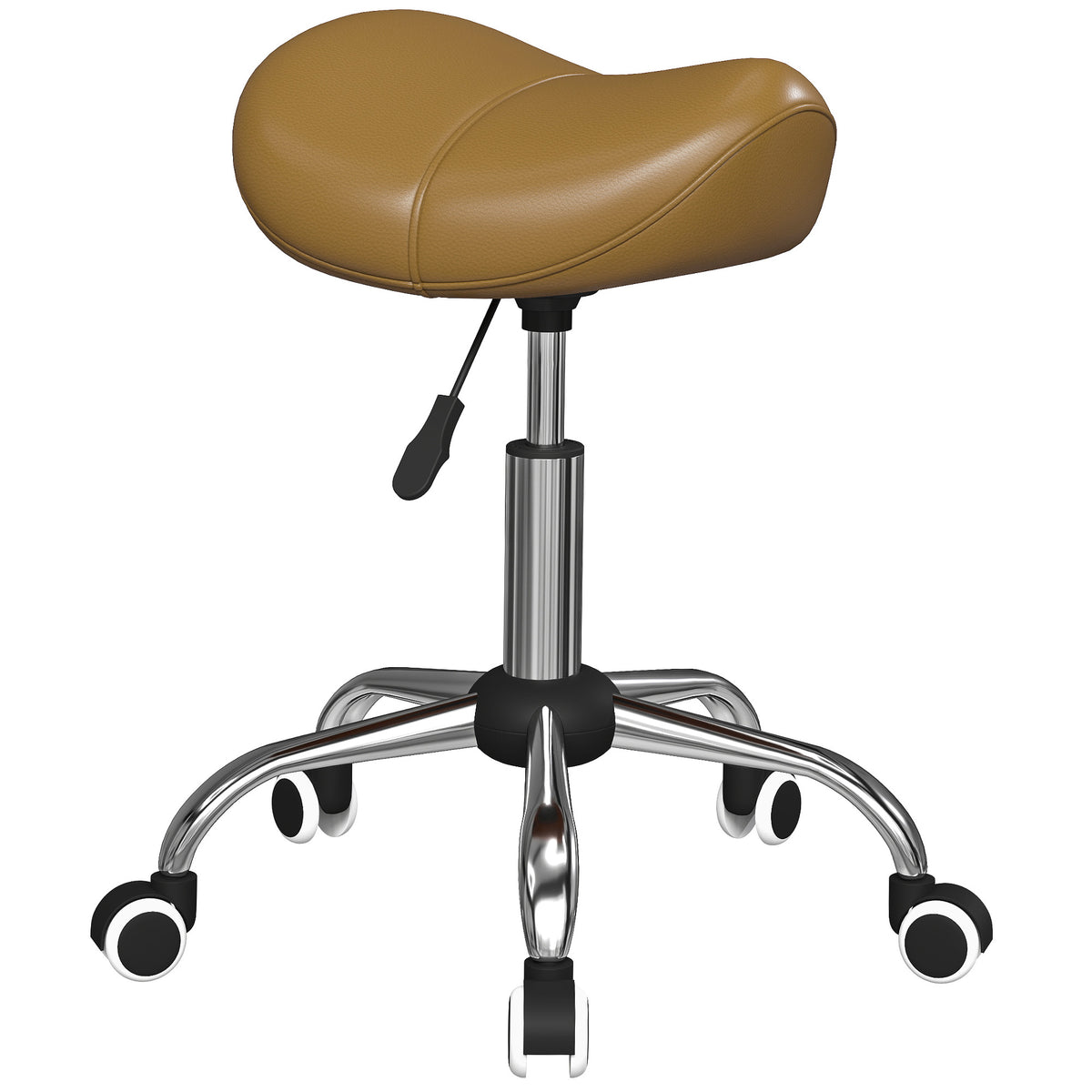 Tabouret selle ergonomique à roulettes réglable