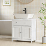 Meuble-lavabo autoportant de salle de bain avec tiroir