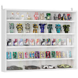 Vitrine murale 5 tablettes avec 2 portes en verre