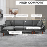 Sofa sectionnel en L avec chaise longue interchangeable