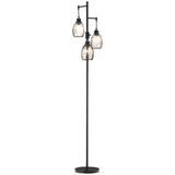 Lampadaire industriel 3 abat-jour suspendus, gradable