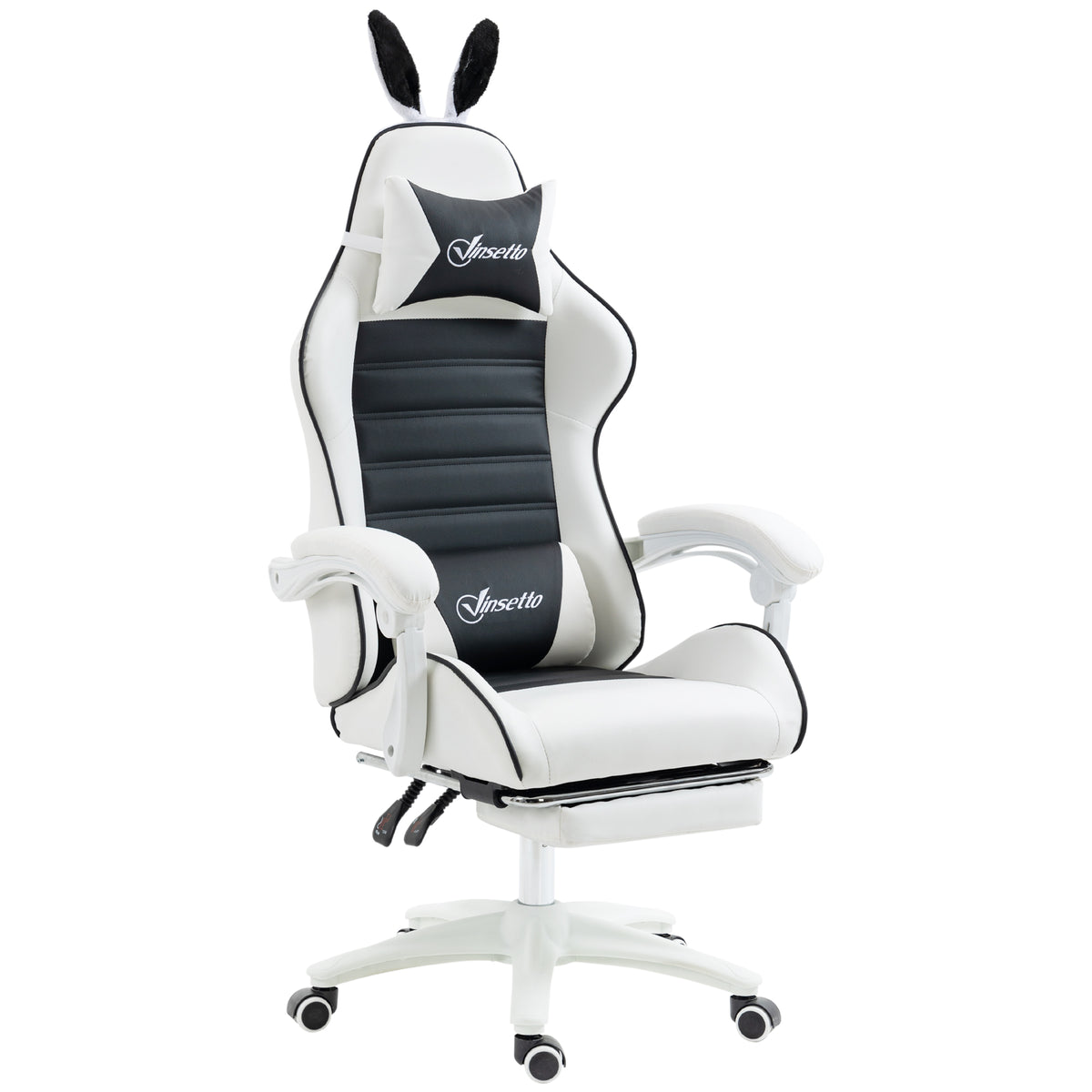 Chaise de gaming ergonomique avec repose-pieds