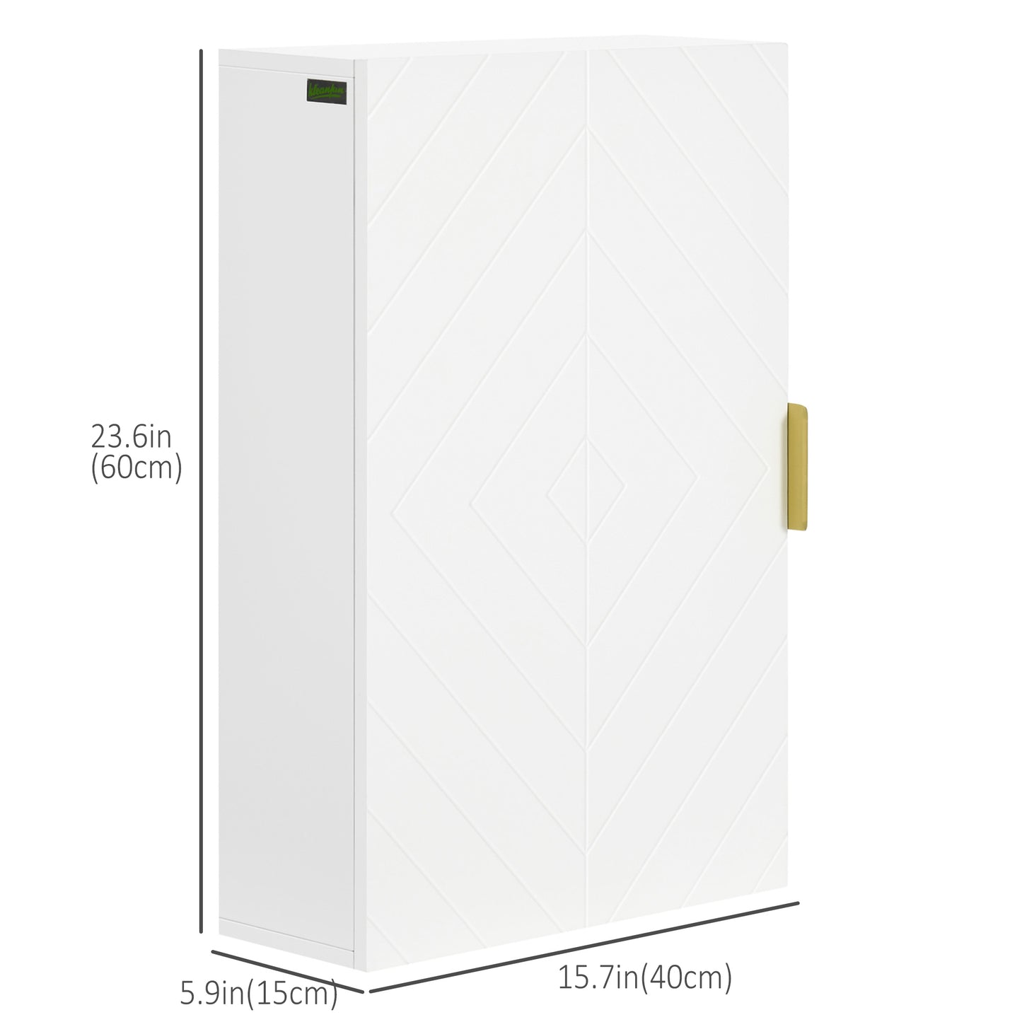 Armoire murale salle de bain avec étagères ajustables