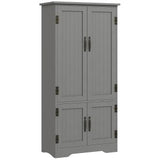 Armoire de rangement 4 portes avec tablettes ajustables