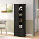 Armoire pantry cuisine 71 po — noir