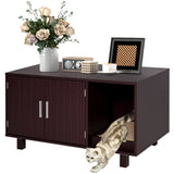 Meuble cache litière chat table d'appoint avec grattoir