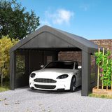 Abri auto 12x20 portes roulantes fenêtres amovibles