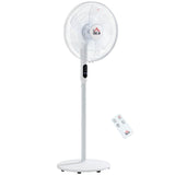 Ventilateur sur pied oscillant avec télécommande et écran LED