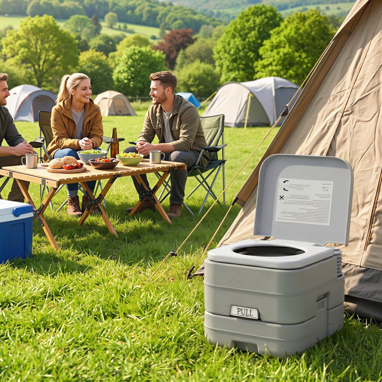 Toilette de camping portable réservoir 10 L