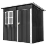 Remise de rangement acier galvanisé 7' x 4' avec fenêtre