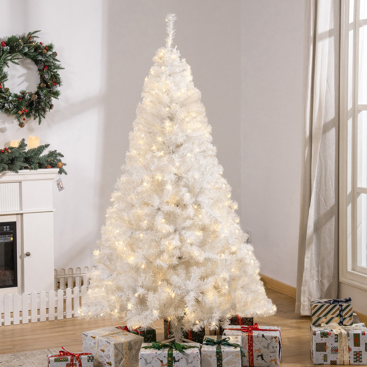 Sapin de Noël artificiel pré-éclairé 6 pi