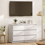 Commode moderne six tiroirs pour chambre et salon