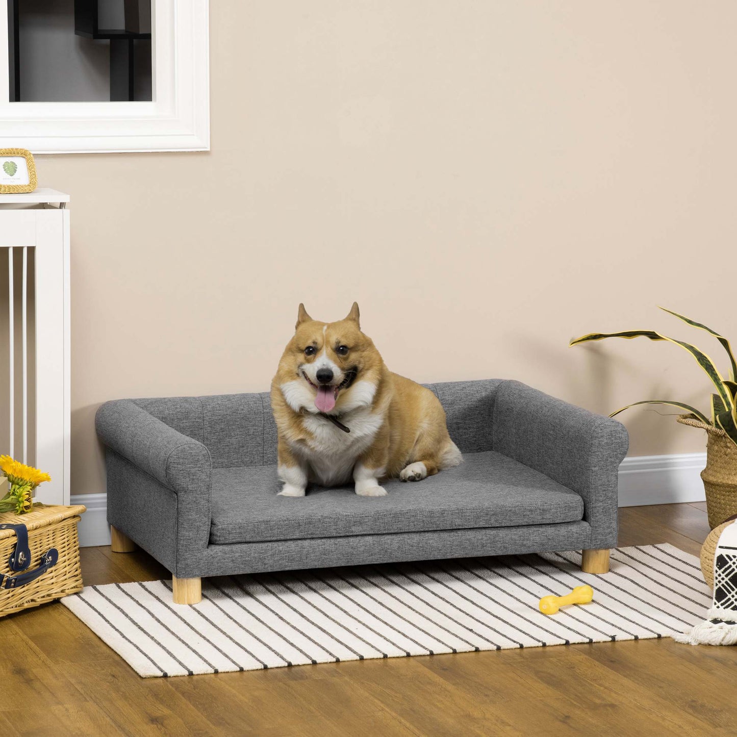 Sofa pour animaux moderne avec coussin amovible