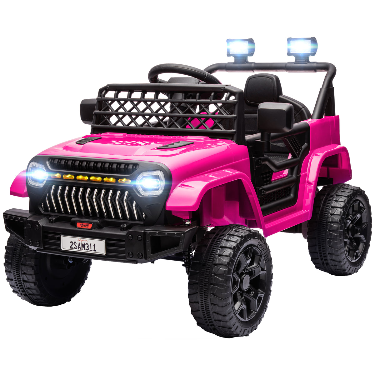 Camion électrique 12V télécommandé pour enfants avec suspension