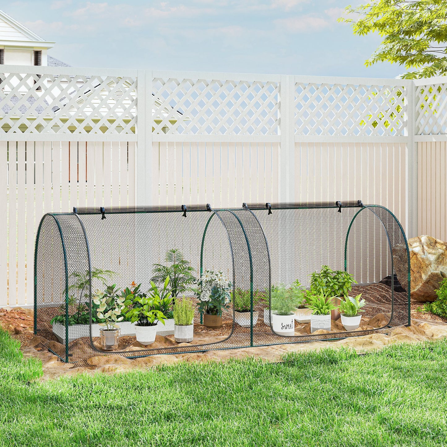 Cage de protection végétaux 8' x 4'