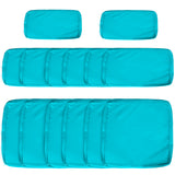 Housses de coussins de sofa en rotin 14 pièces
