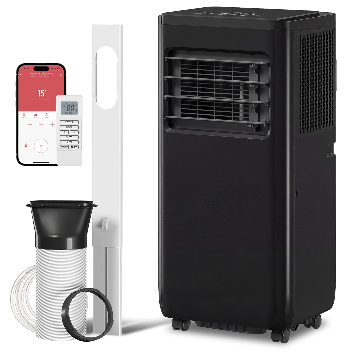 Climatiseur portatif 4-en-1 10 000 BTU Wi-Fi