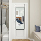 Miroir de porte sur pied en métal