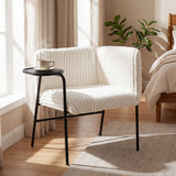 Chaise d'appoint moderne avec tablette