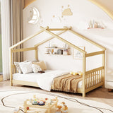 Lit cabane simple en bois pour enfant