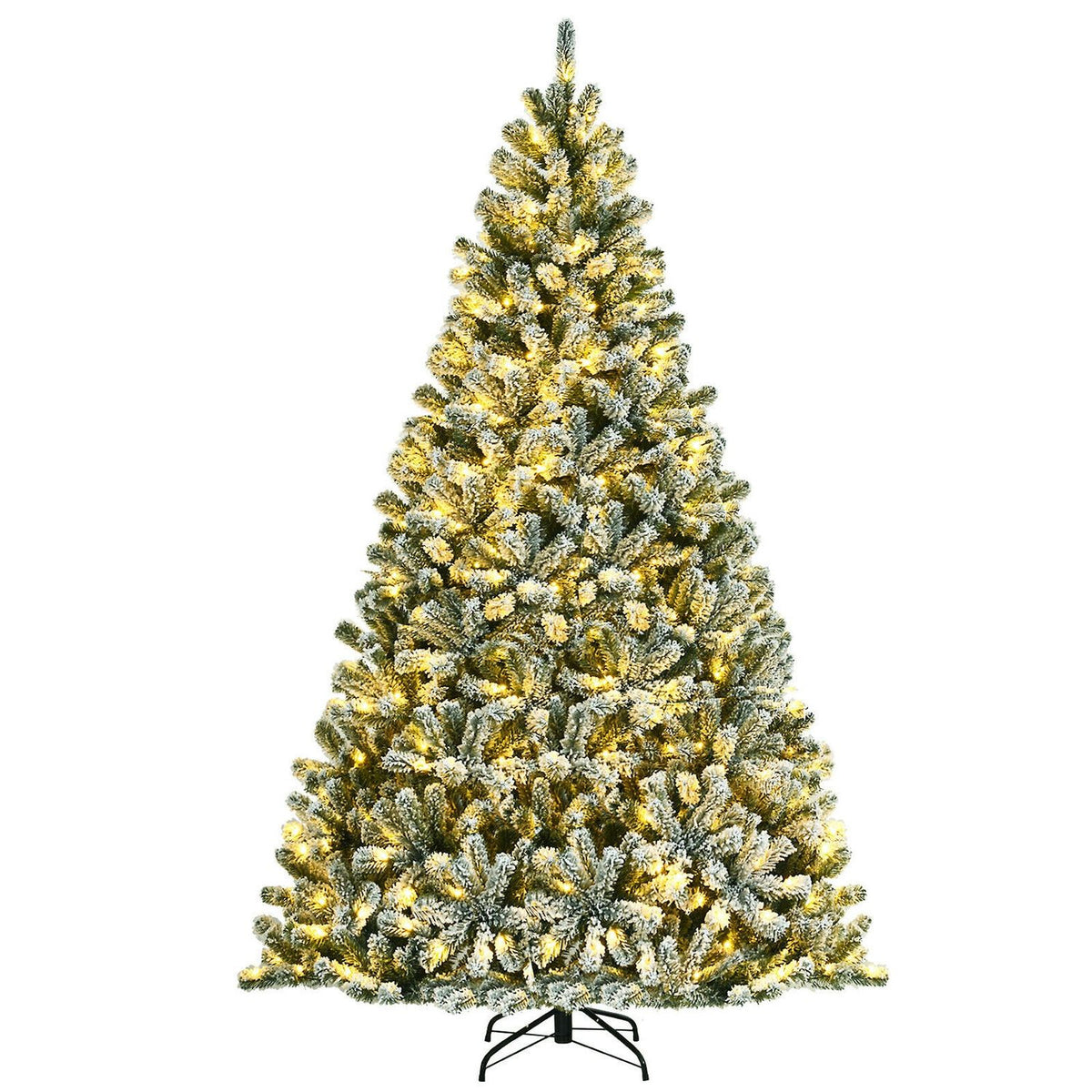 Arbre de Noël artificiel floqué de neige 183 cm