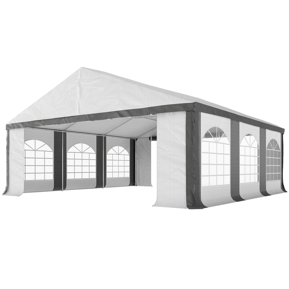 Tente de mariage 6 x 6 m cadre acier galvanisé