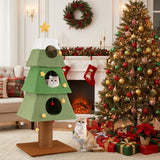 Arbre à chat de Noël à 3 condos
