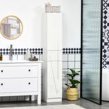 Armoire salle de bain haute portes ajustables