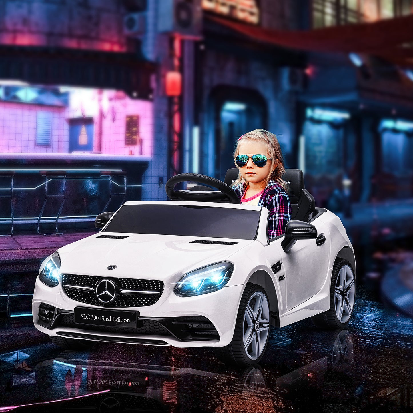 Voiture électrique enfant télécommande parentale double moteur 3-6 ans