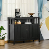 Buffet de cuisine console avec portes et tablettes réglables