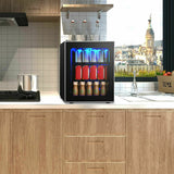Mini réfrigérateur à boissons 60 canettes avec porte vitrée