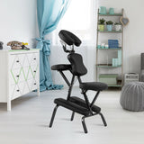 Chaise de massage portable pliable en similicuir