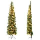 Arbre de Noël mural illuminé 213 cm
