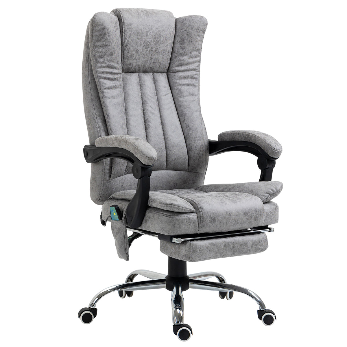Fauteuil bureau massage vibrant repose-pieds rétractable