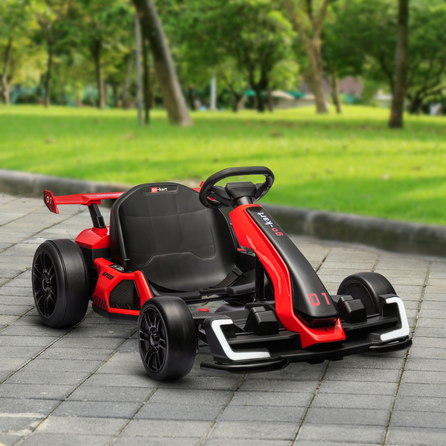 Kart électrique enfant 24V avec siège ajustable