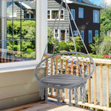 Chaise hamac suspendue bohème avec franges
