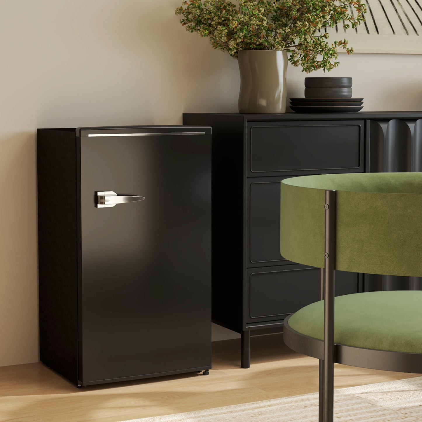 Mini réfrigérateur rétro compact 85 L