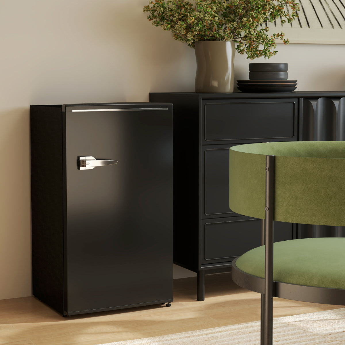 Mini réfrigérateur rétro compact 85 L