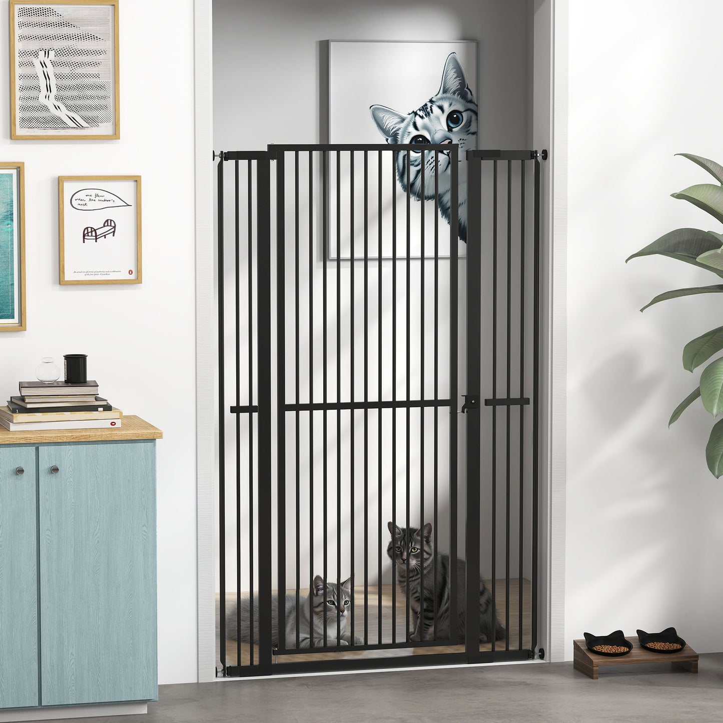 Barrière pour animaux extra haute 150 cm avec extensions