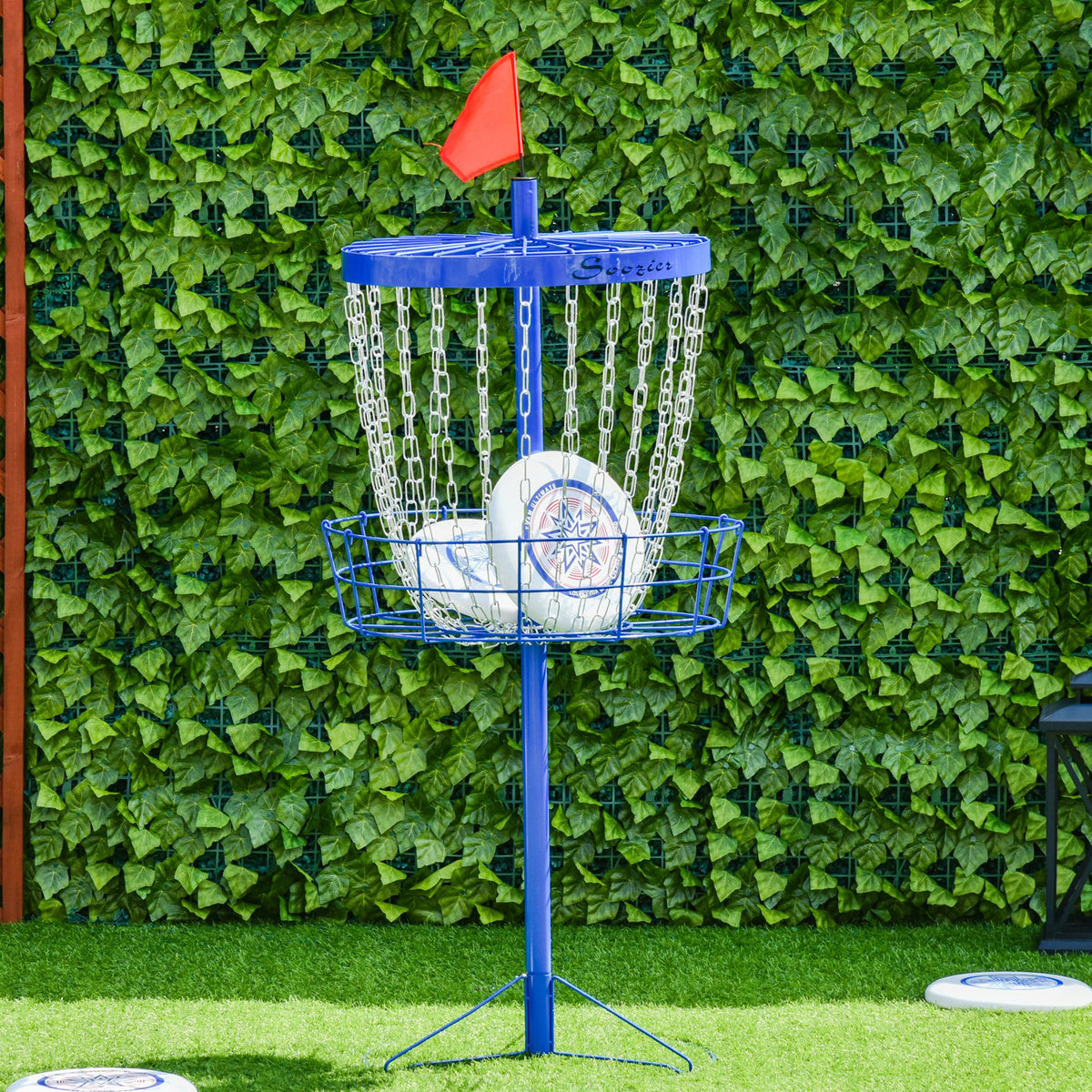 Panier de disc golf portable 24 chaînes avec sac
