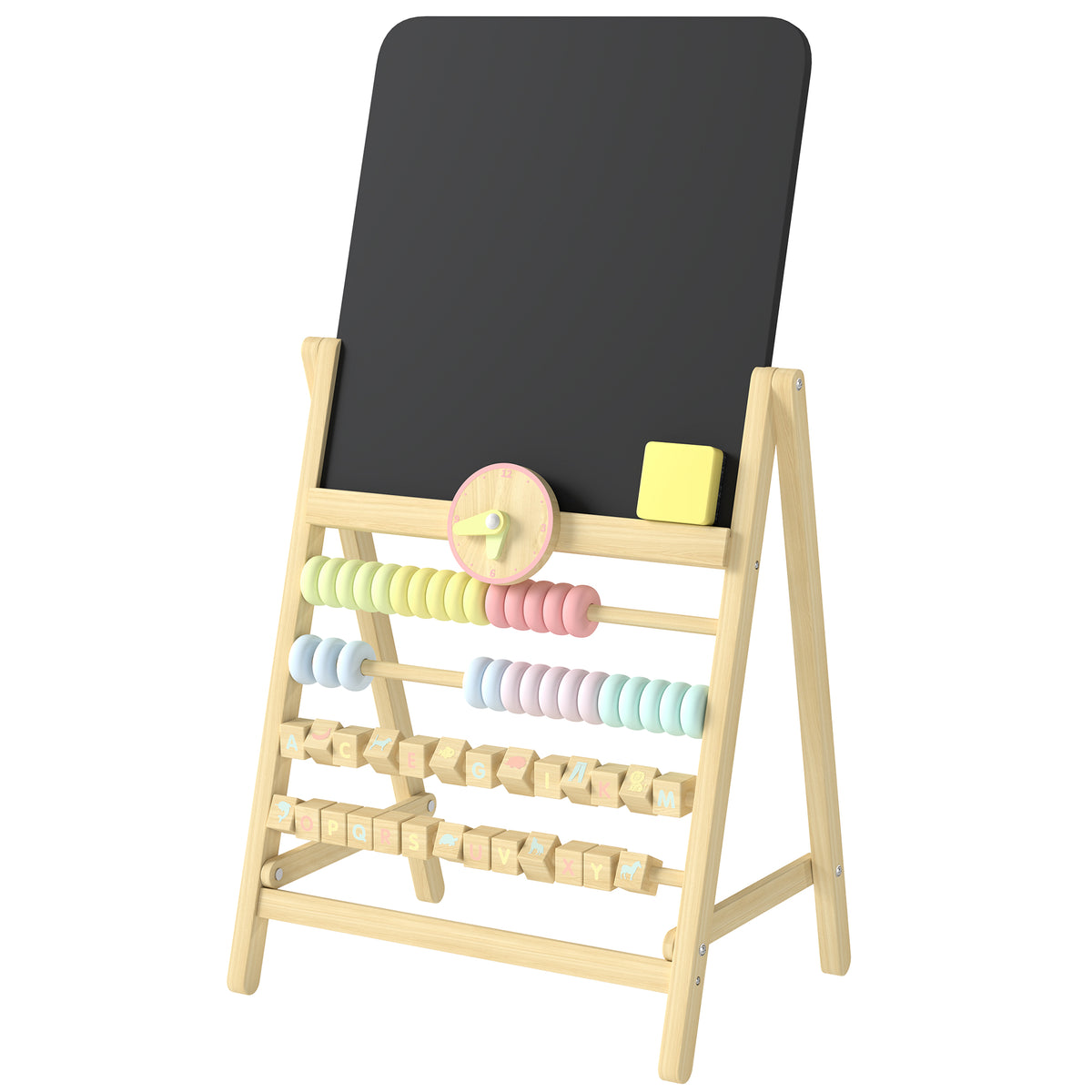 Chevalet d art pour enfants en bois double face