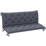 Coussin de balancelle 3 places avec dossier antidérapant