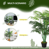 Palmier artificiel réaliste en pot — Vert