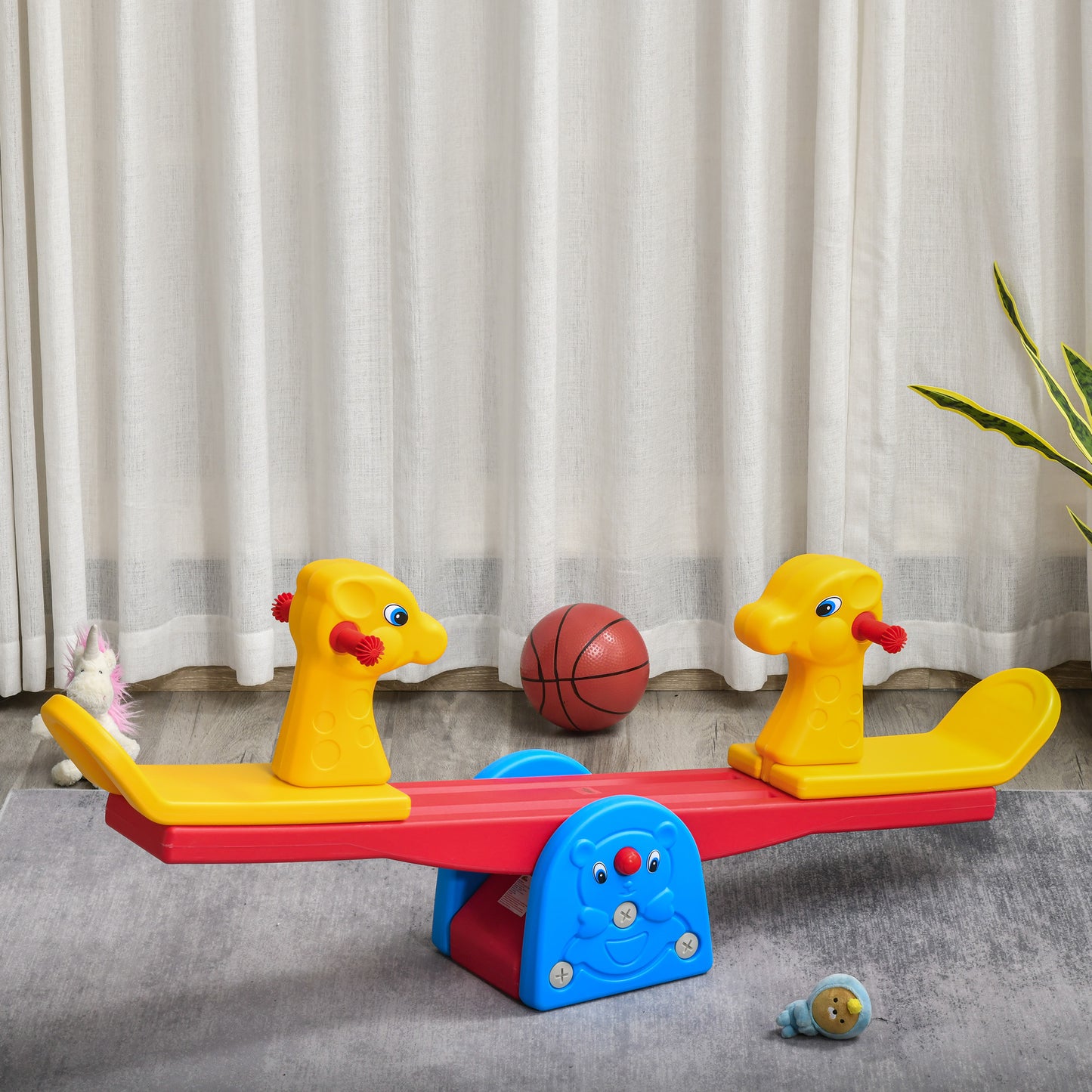 Balançoire à bascule pour enfants en forme de cerf