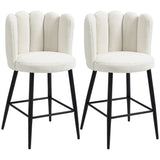 Tabourets de bar hauteur comptoir lot de 2 — gris