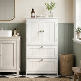 Armoire de salle de bain étroite 2 tiroirs
