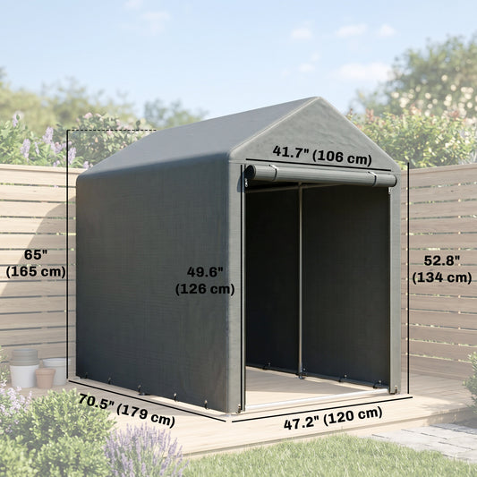 Abri de rangement portable à fermeture éclair