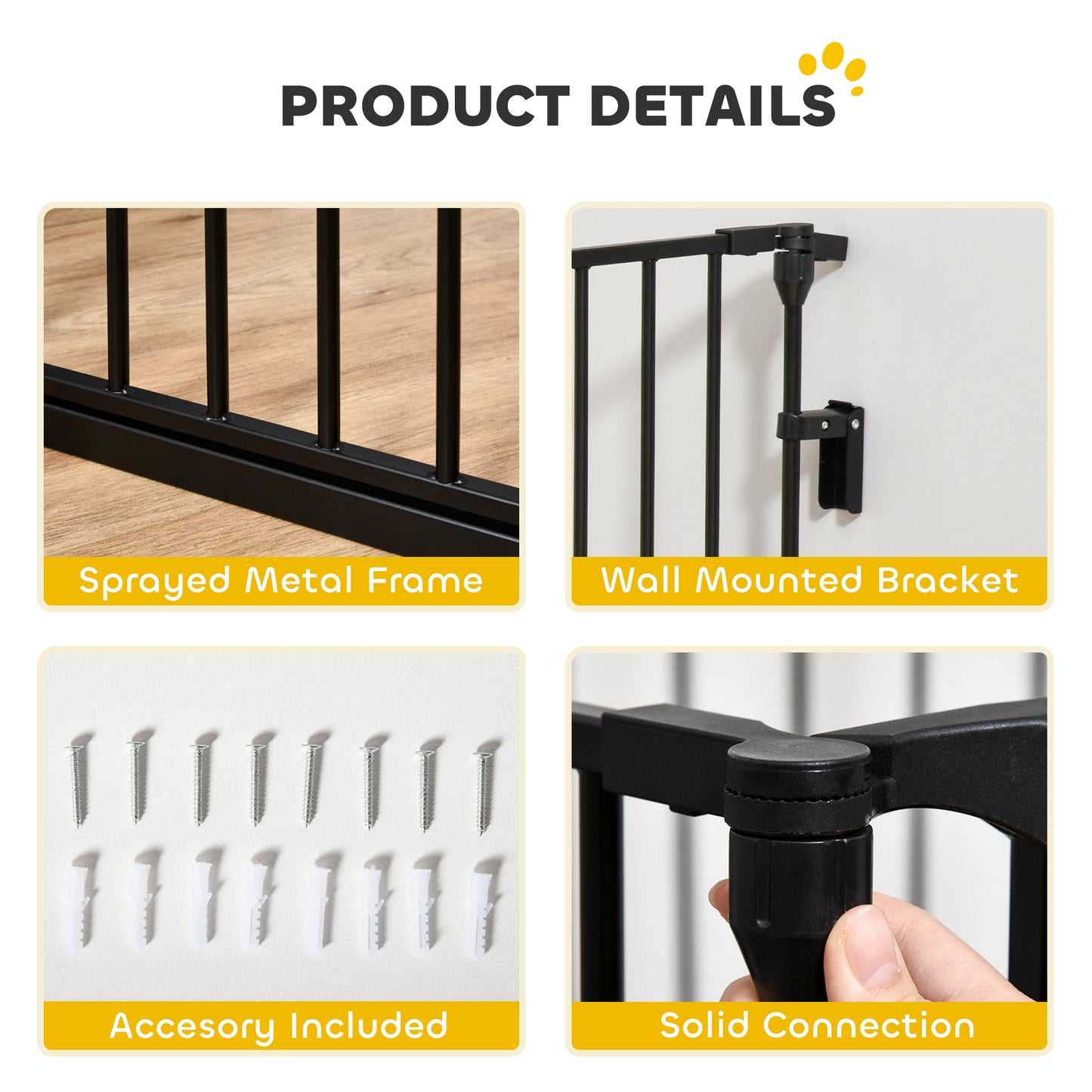 Parc pour chien pliable intérieur avec porte